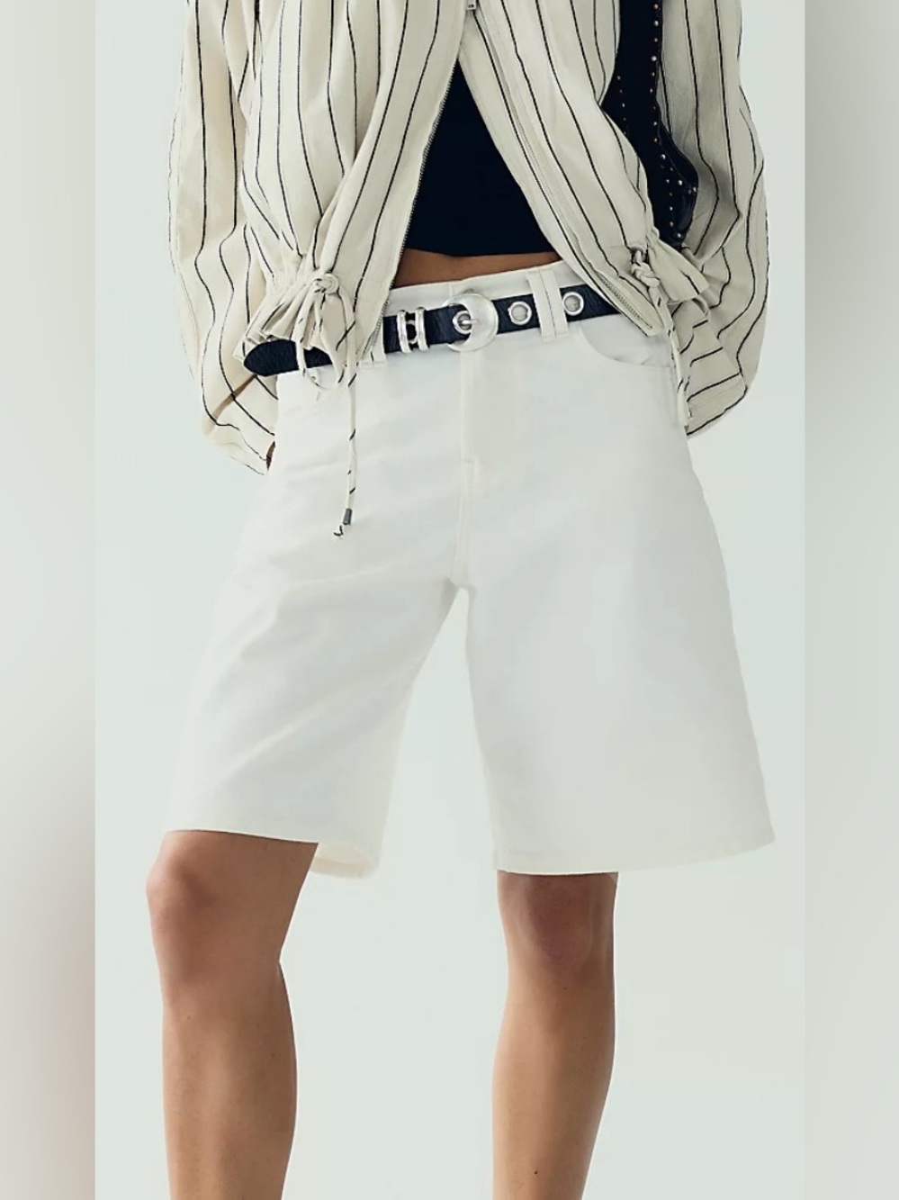 NEW Free People Women’s Montana White Denim Shorts Size 27
